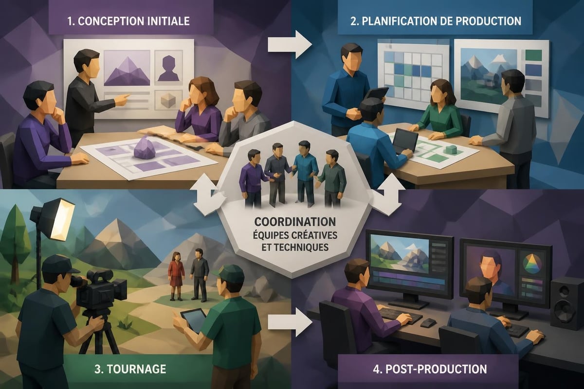 Workflow de production audiovisuelle