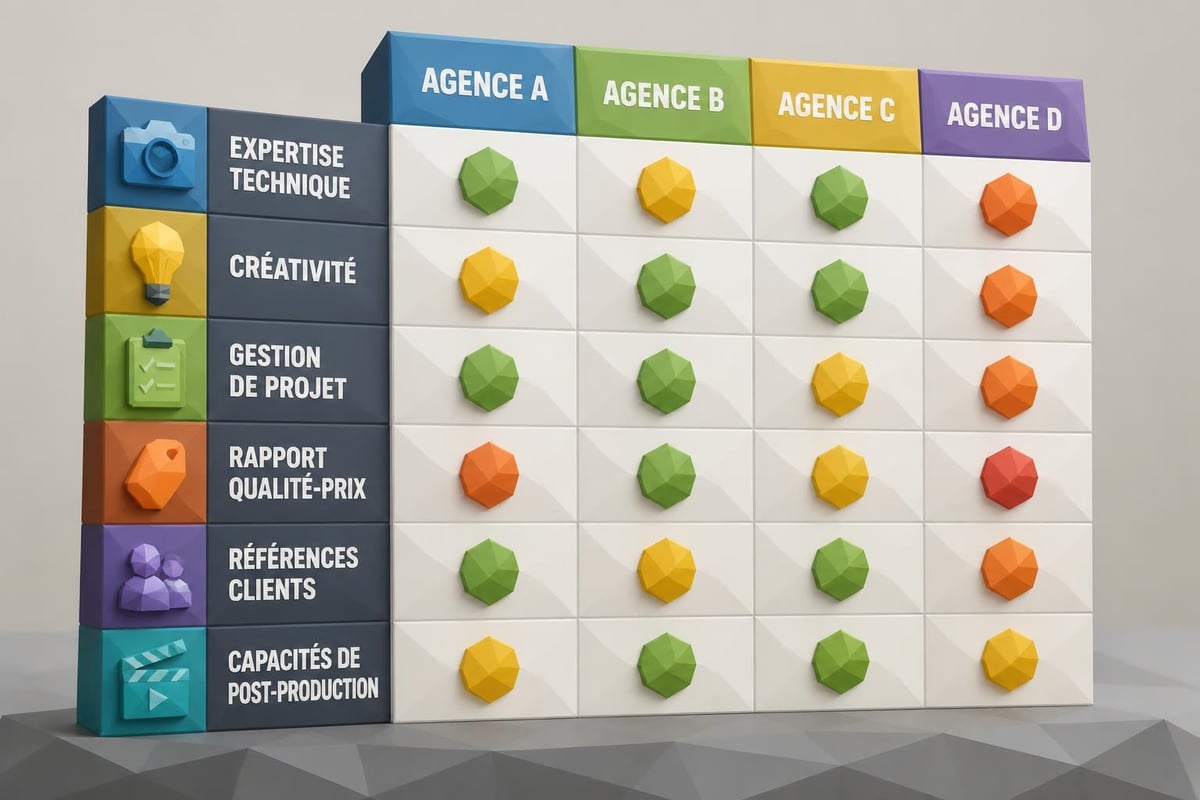 Critères d'évaluation agence film