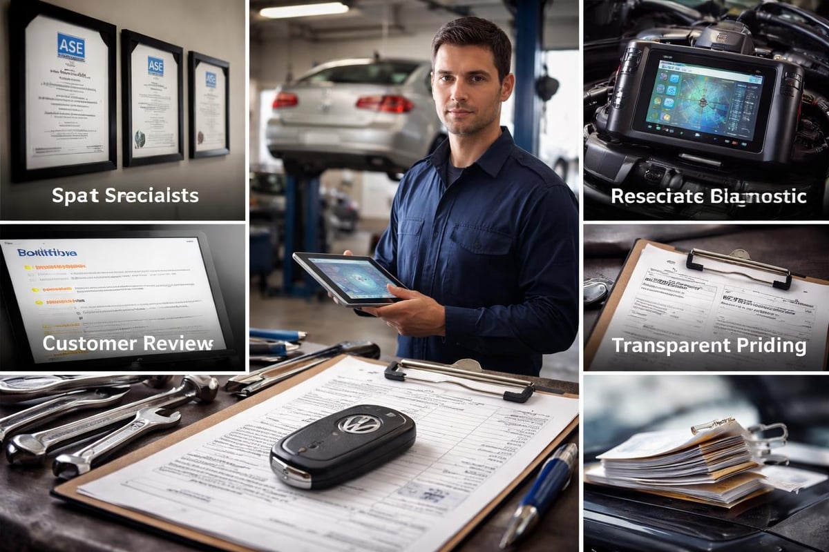 VW service selection criteria