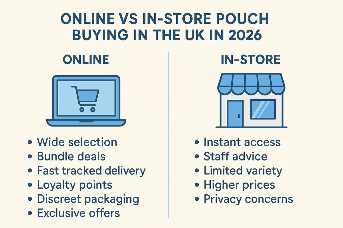 Where to Buy Pouches in the UK: Online vs. In-Store