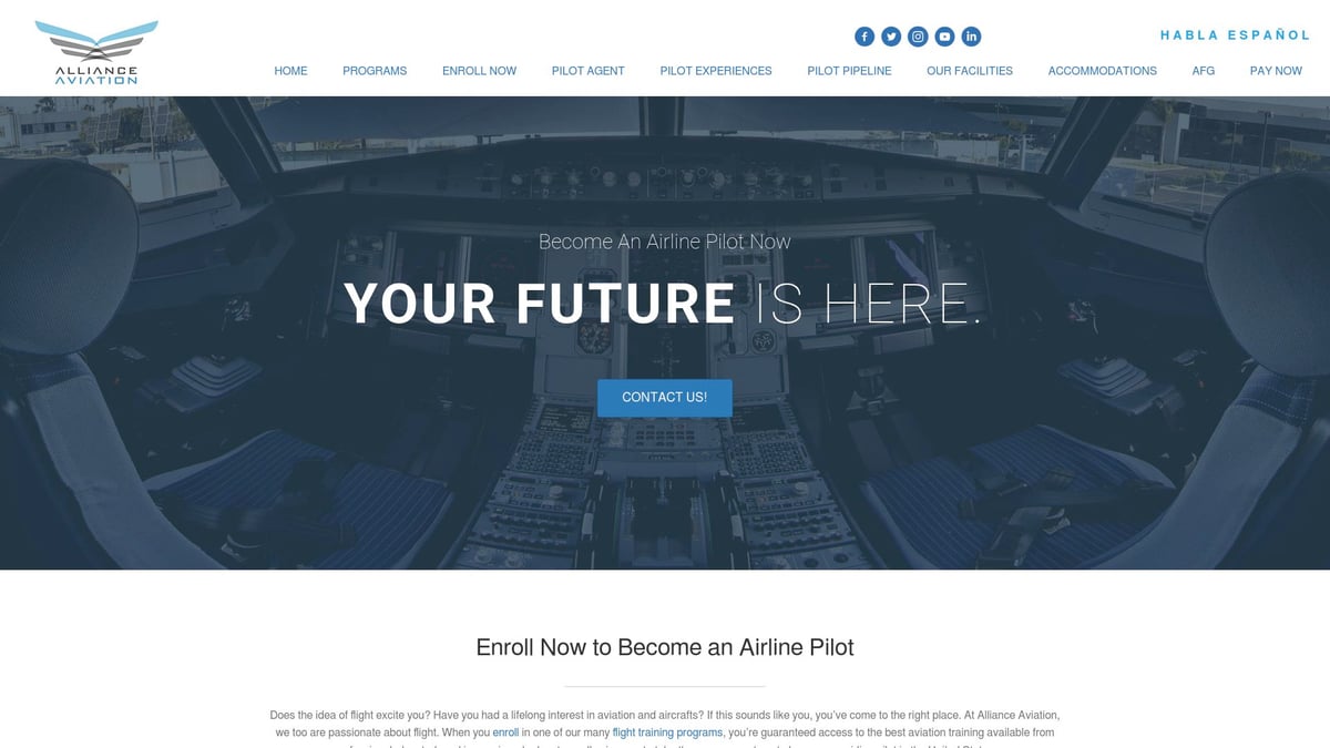 Flight School Near Me Guide: Your Path to the Skies 2025 - Alliance Aviation: Advanced Training for Aspiring Airline Pilots