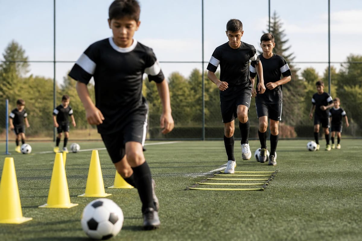 Tennis academy training progression