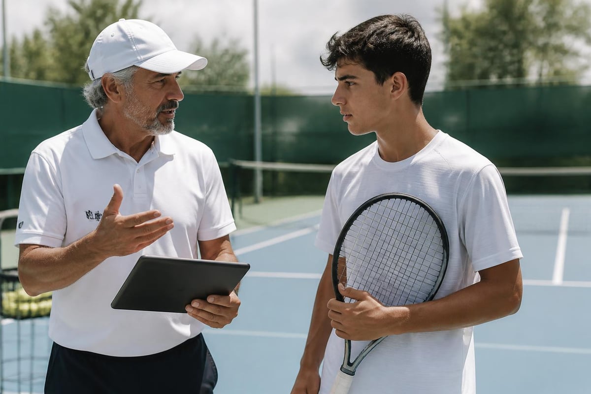 Modern tennis academy structure