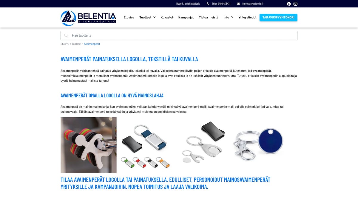 7 Ideaa: Mainoslahjat Omalla Logolla Vuodelle 2026 - Avaimenperä logolla – pieni mutta tehokas brändäyksen työkalu