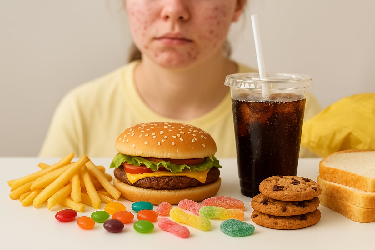 Lebensmittel und Ernährungsweisen, die der Haut schaden