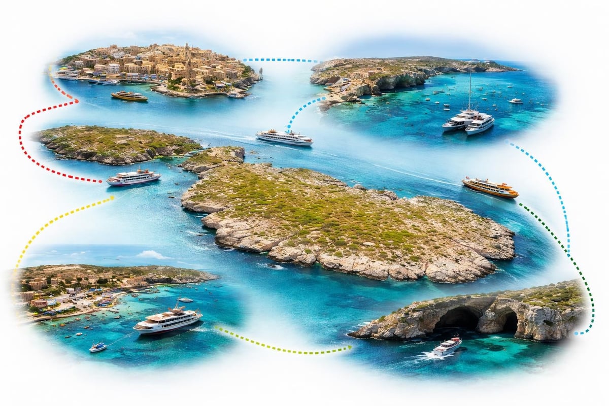 Boat trip route options