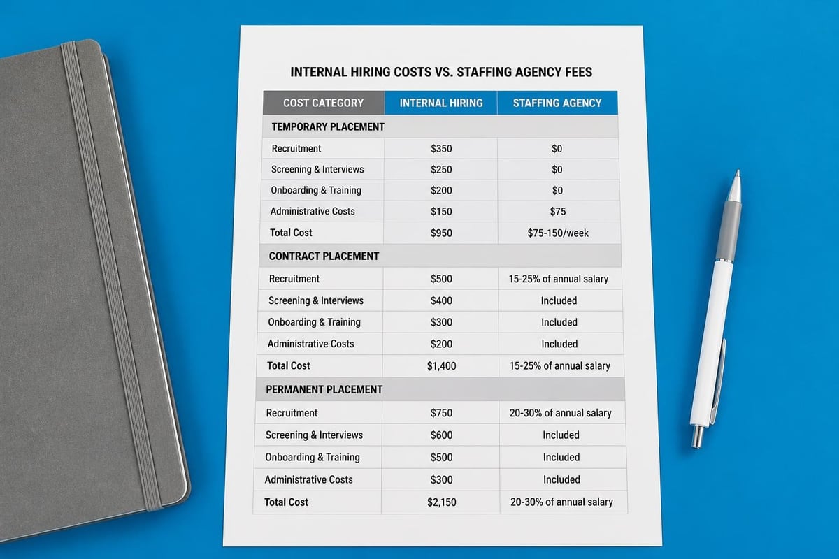 Cost comparison breakdown