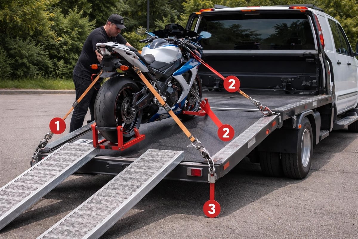 Safe motorcycle transport