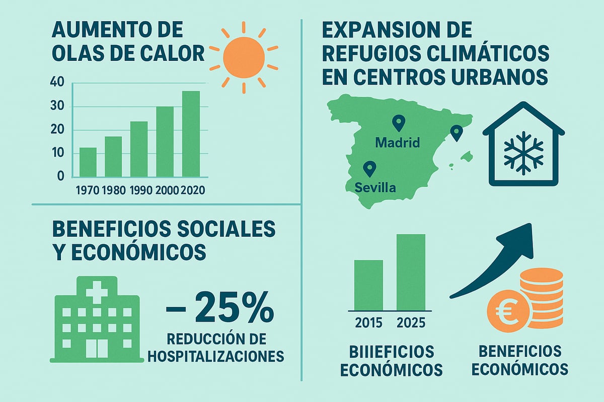 Importancia de los refugios climáticos ante el cambio climático urbano