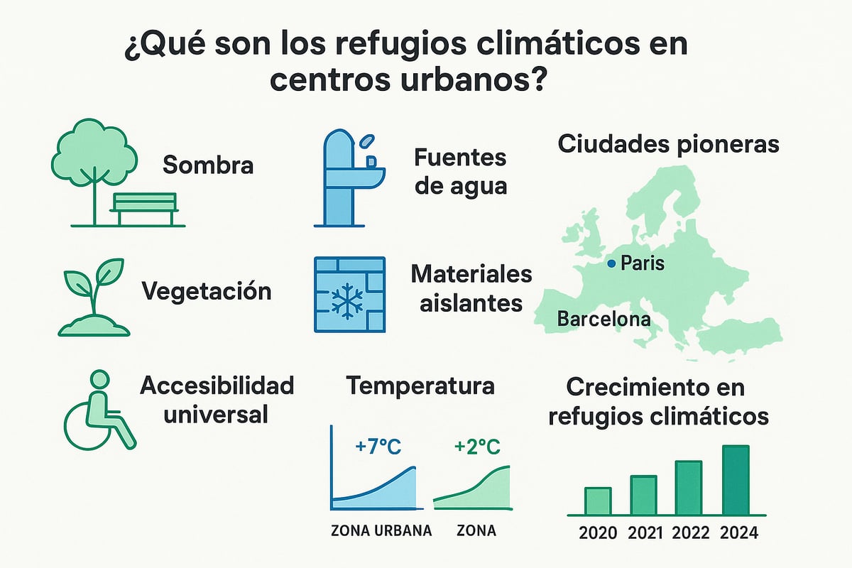 ¿Qué son los refugios climáticos en centros urbanos?