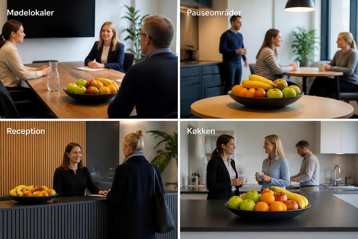 Frugtplacering på kontor