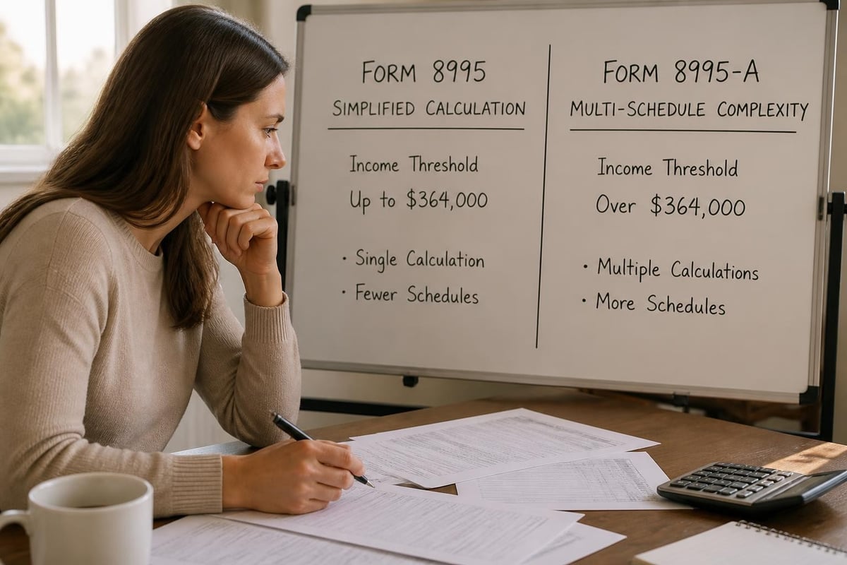 QBI deduction forms comparison
