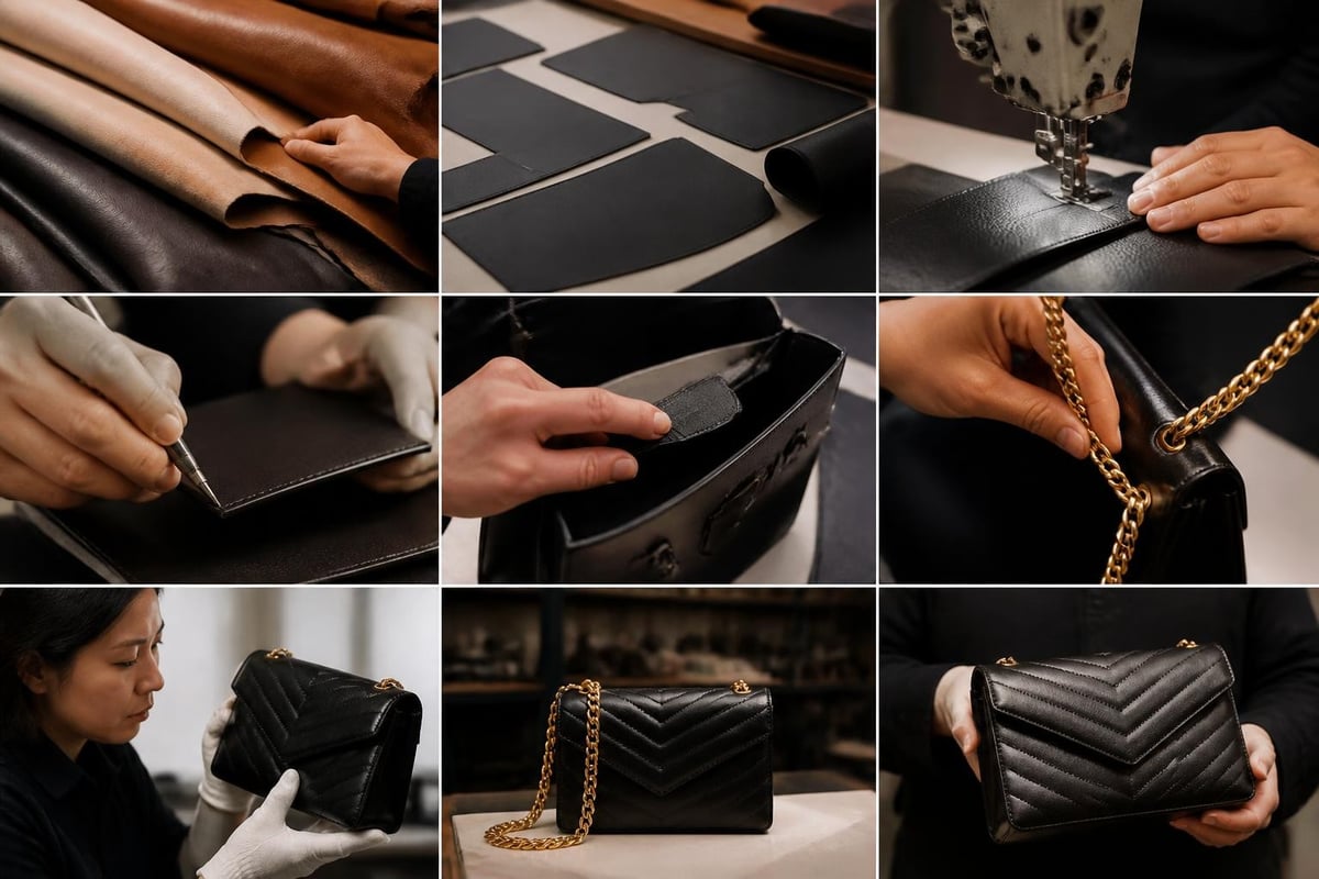 YSL handbag production process