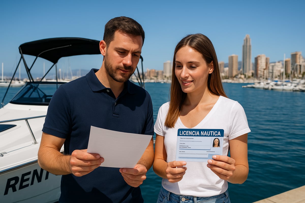 Motos de Agua Benidorm - article 09b84bba 89bc 4876 ac8 fotografia realista de una pareja mostrando su doc 2 wu5icp Requisitos Legales y Normativas para Alquilar un Barco en Benidorm