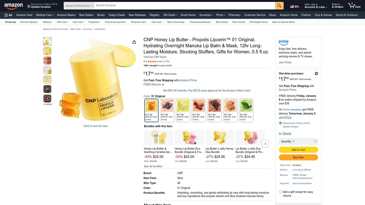 Top 7 Best Lip Butter Picks for Soft, Smooth Lips in 2026 - CNP Honey Lip Butter – Best for Long-Lasting Moisture