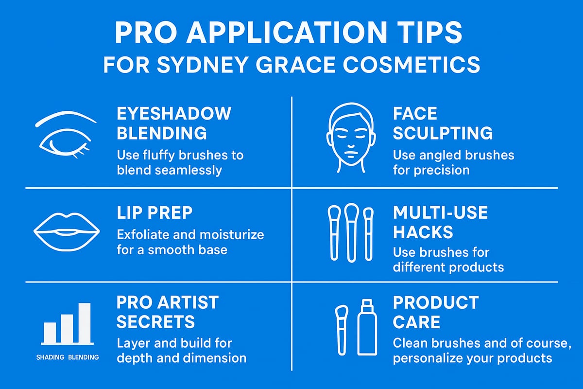 Application Tips and Pro Techniques with Sydney Grace Cosmetics
