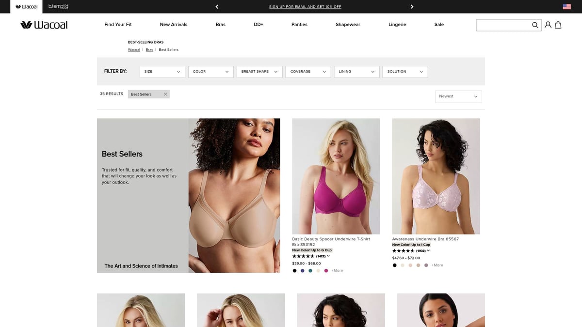 10 Must-Have Undergarments for Women in 2025 - Wacoal Red Carpet Convertible Strapless Bra