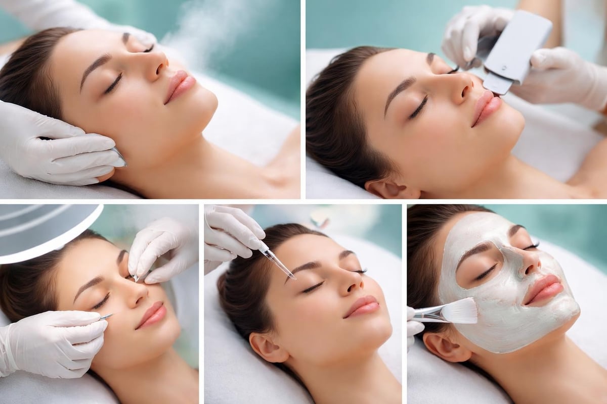 Professional facial treatment