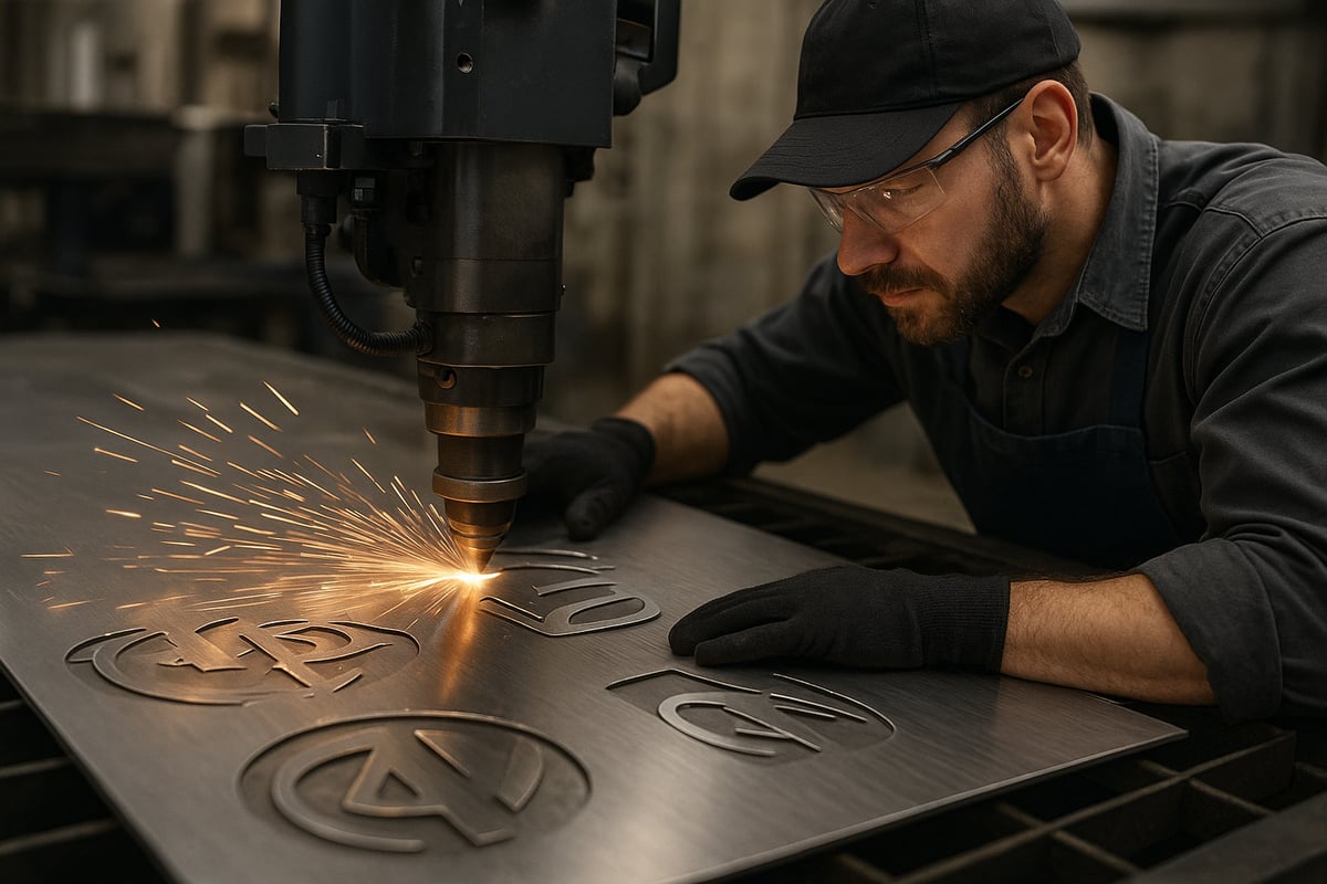 How Custom Metal Logo Signs Are Made: The Fabrication Process