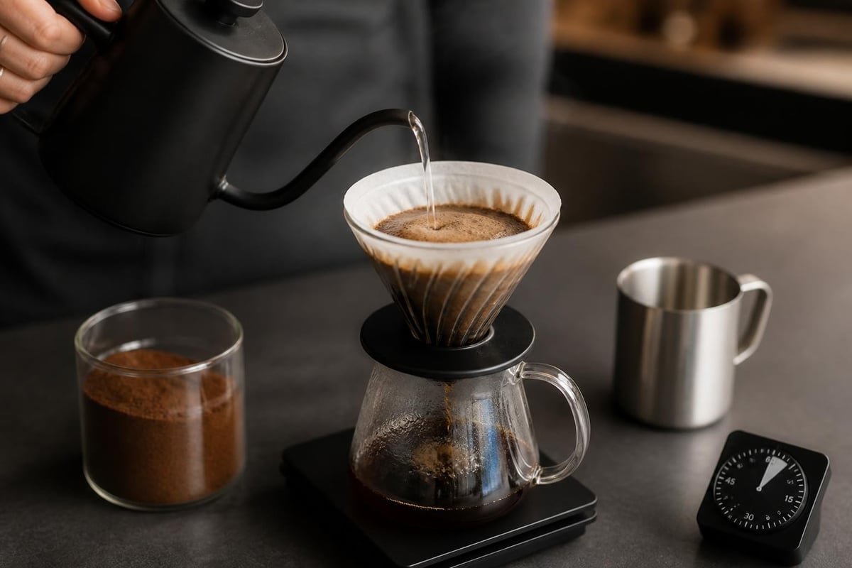 Pour over brewing variables