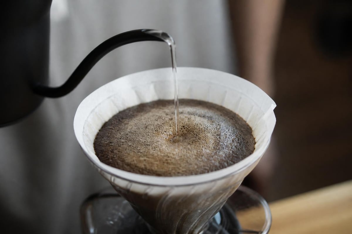Pour over pouring technique