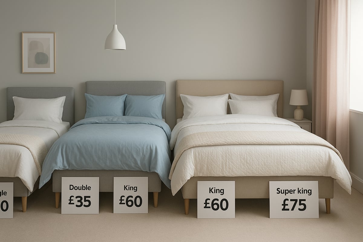 2026 bedding price breakdown by type and size
