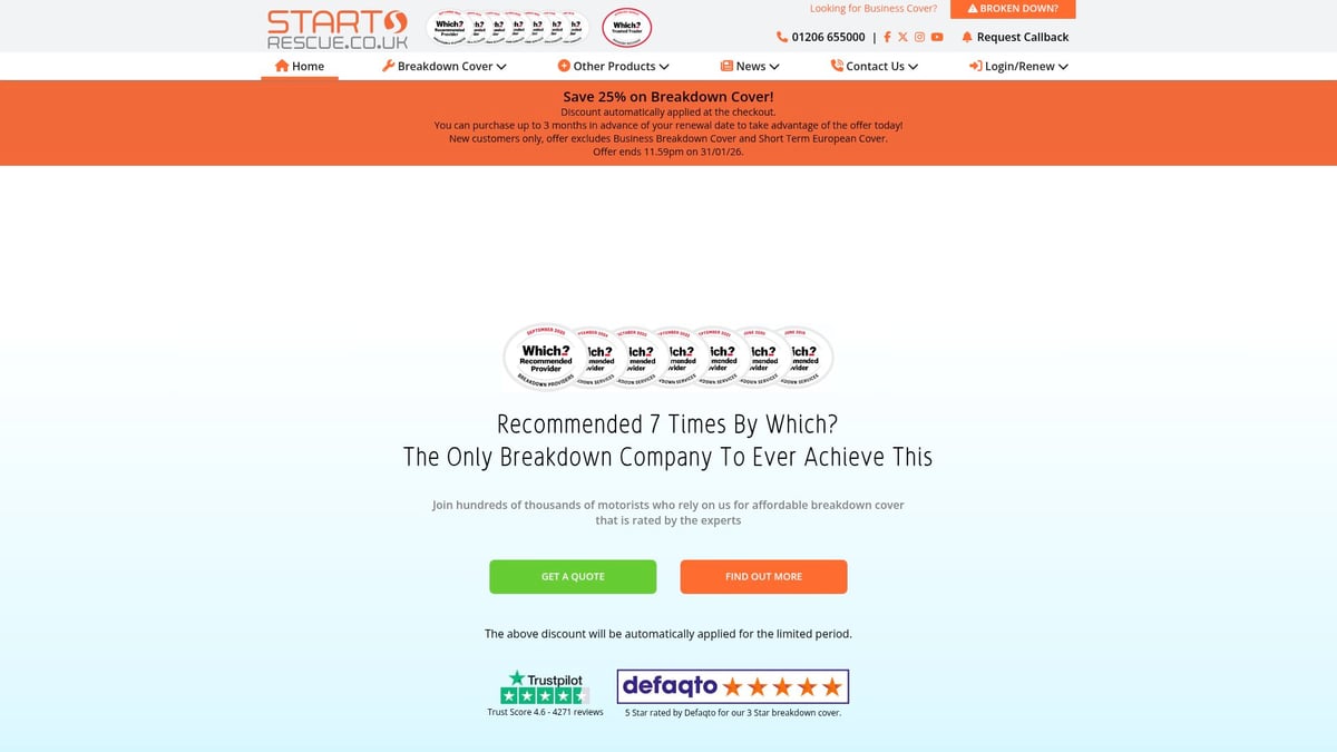 Top 7 Picks for the Best Breakdown Service in 2026 - Start Rescue