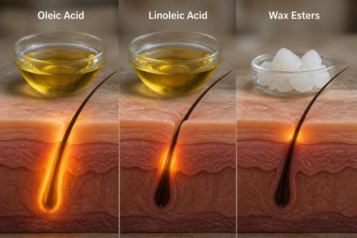 Carrier oil molecular structures