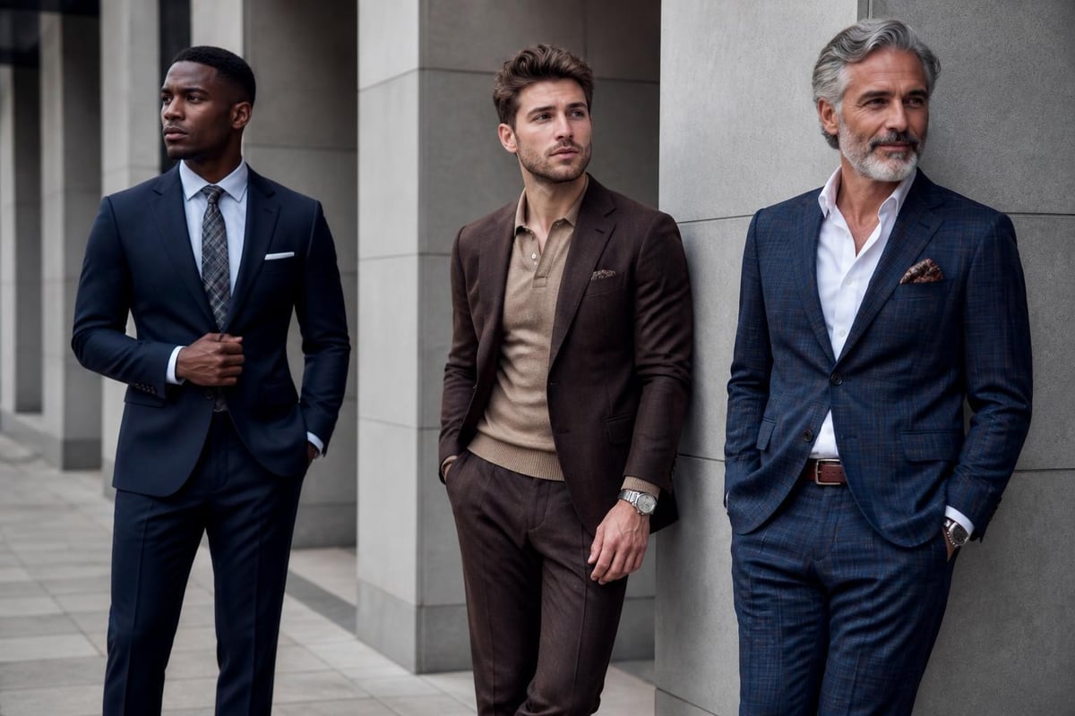 Contemporary suit styling options