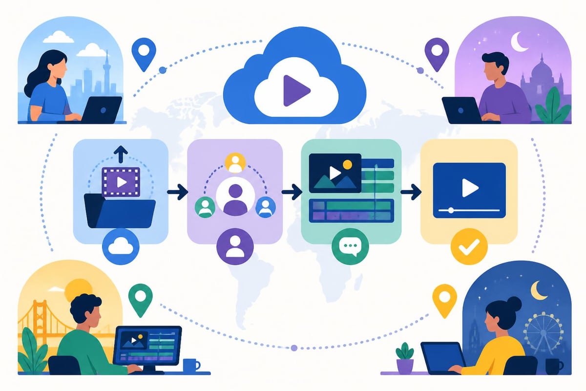 Remote video editing workflow