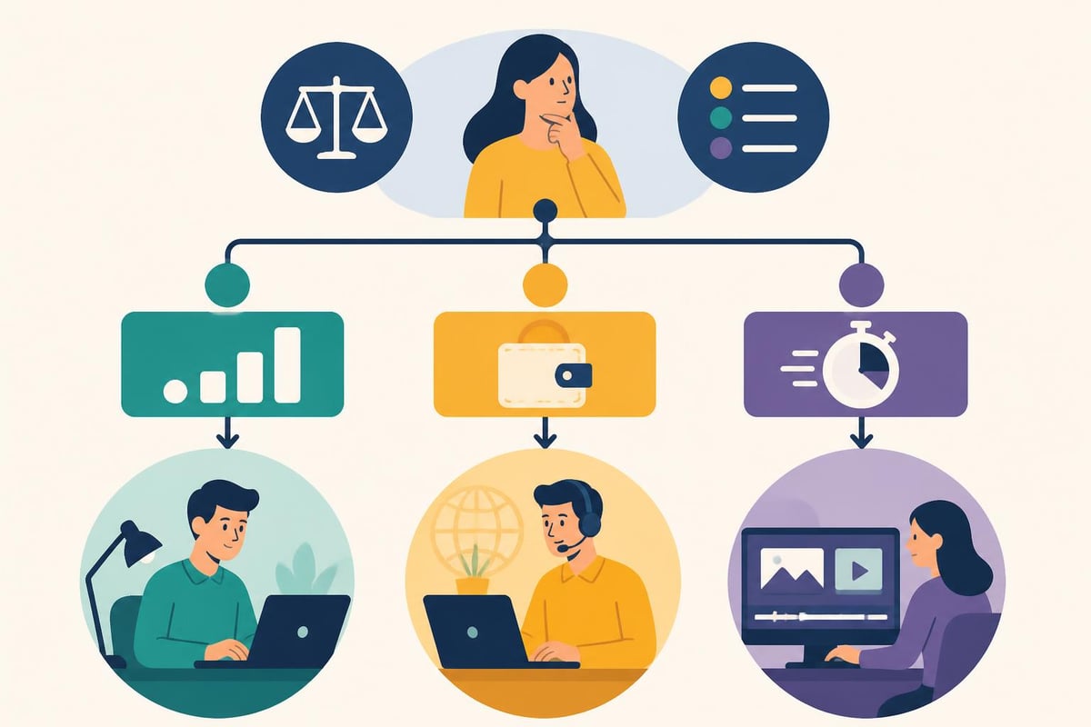 Video editing hiring decision tree