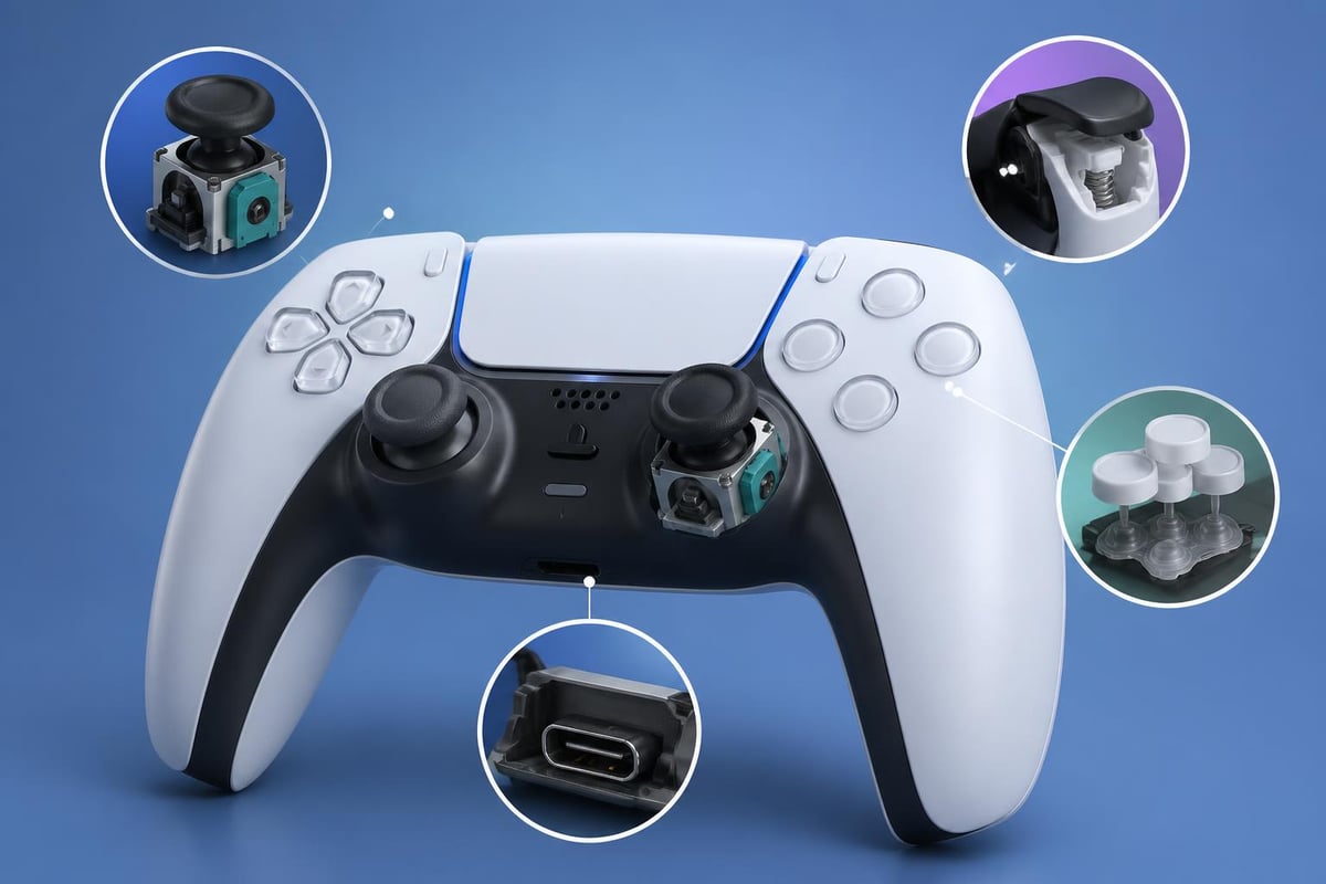 PS5 controller internal components
