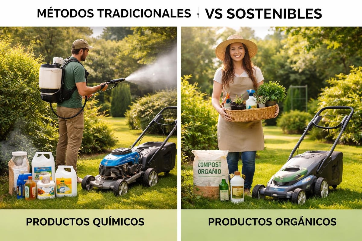Comparación metodologías jardinería