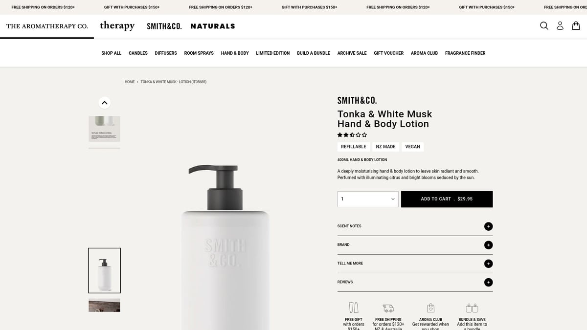 Aromatherapy Products: 7 Must-Have Items for Relaxation 2026 - Tonka & White Musk ハンド&ボディローション