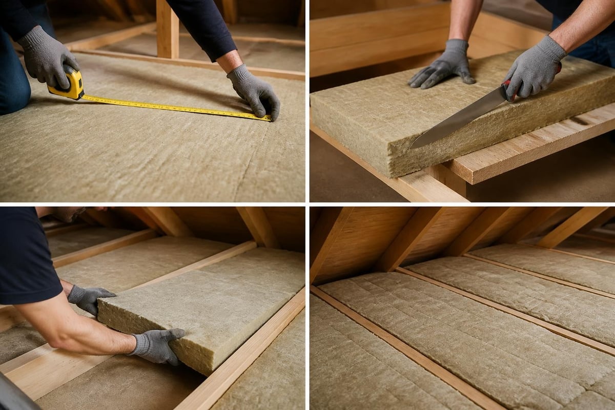 Blanket insulation installation process