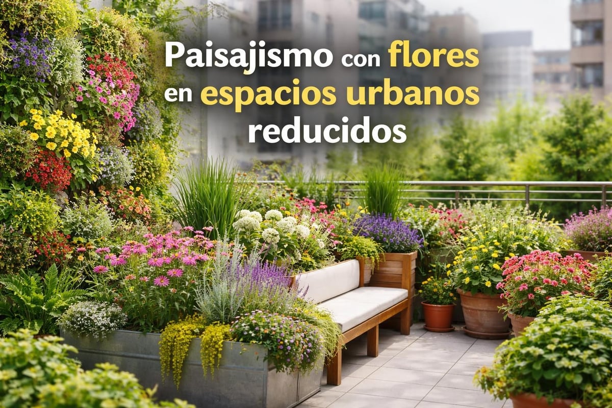 Jardín urbano sostenible