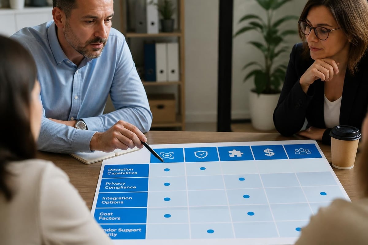 System selection criteria matrix