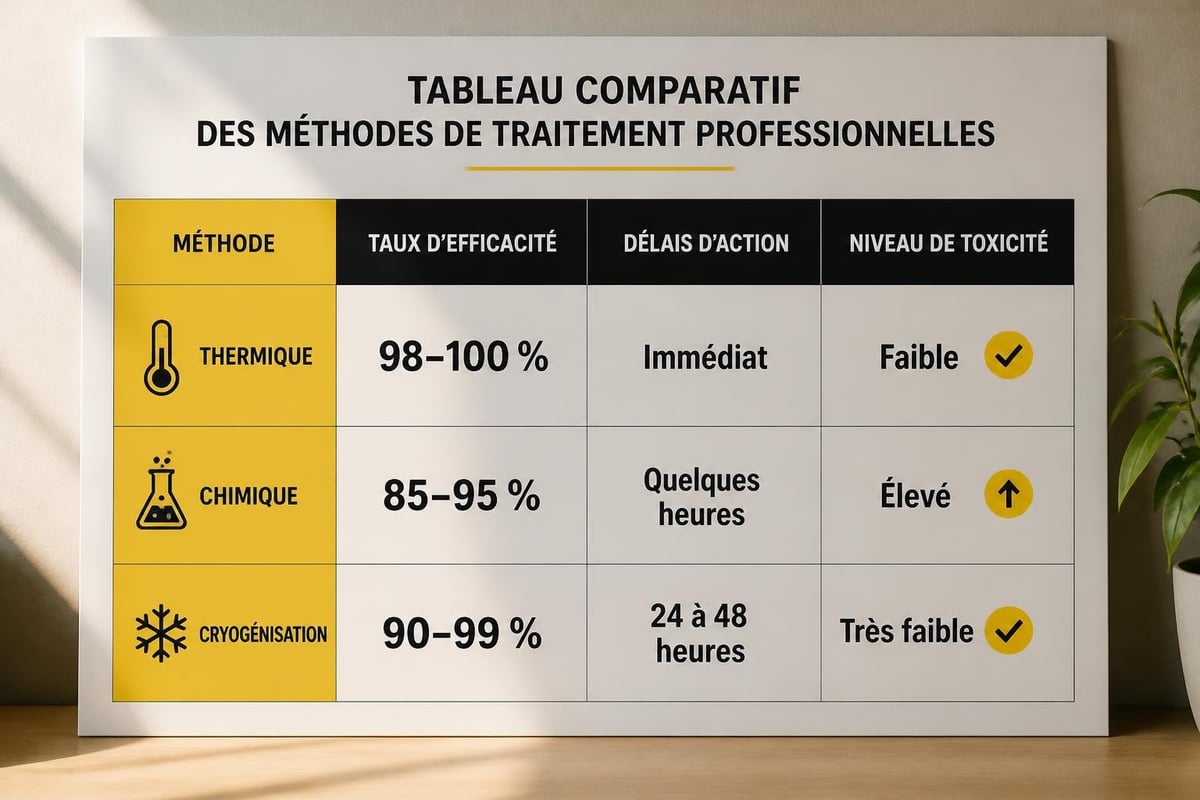 Comparaison des méthodes de traitement