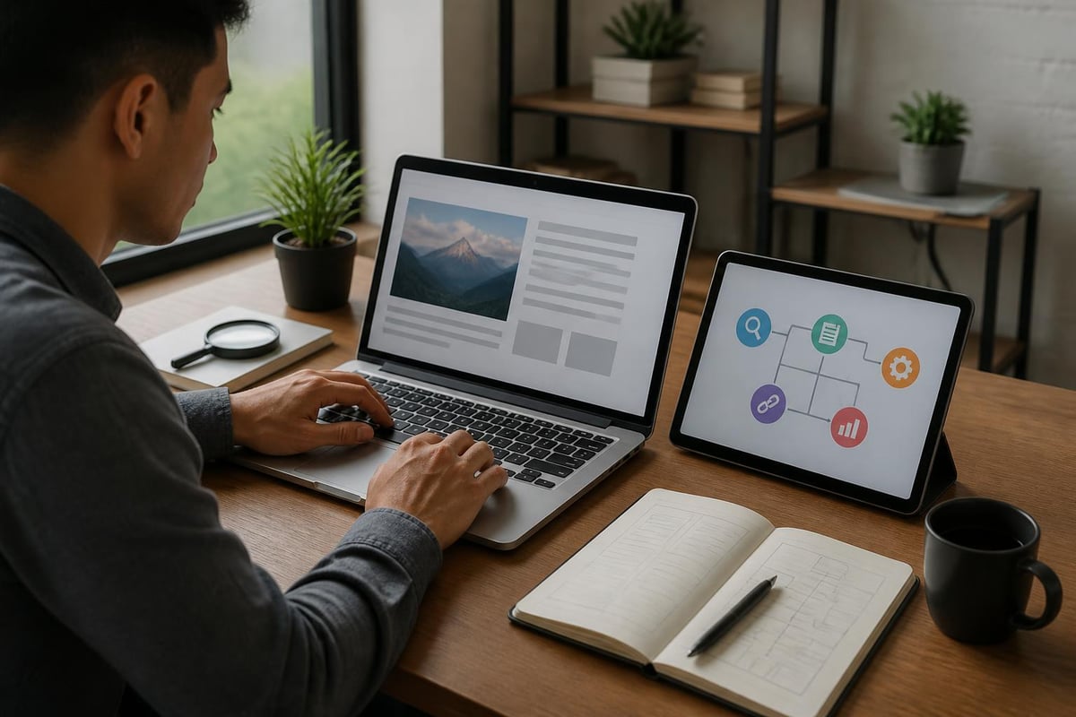 WordPress content optimization workflow