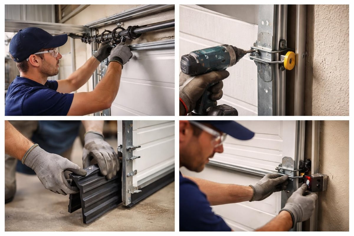 Garage door refurbishment components