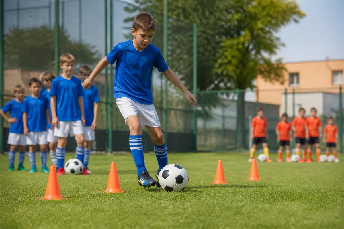 Youth soccer training progression