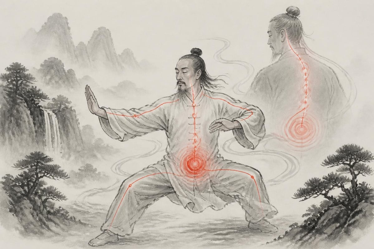 Qi flow in tai chi body