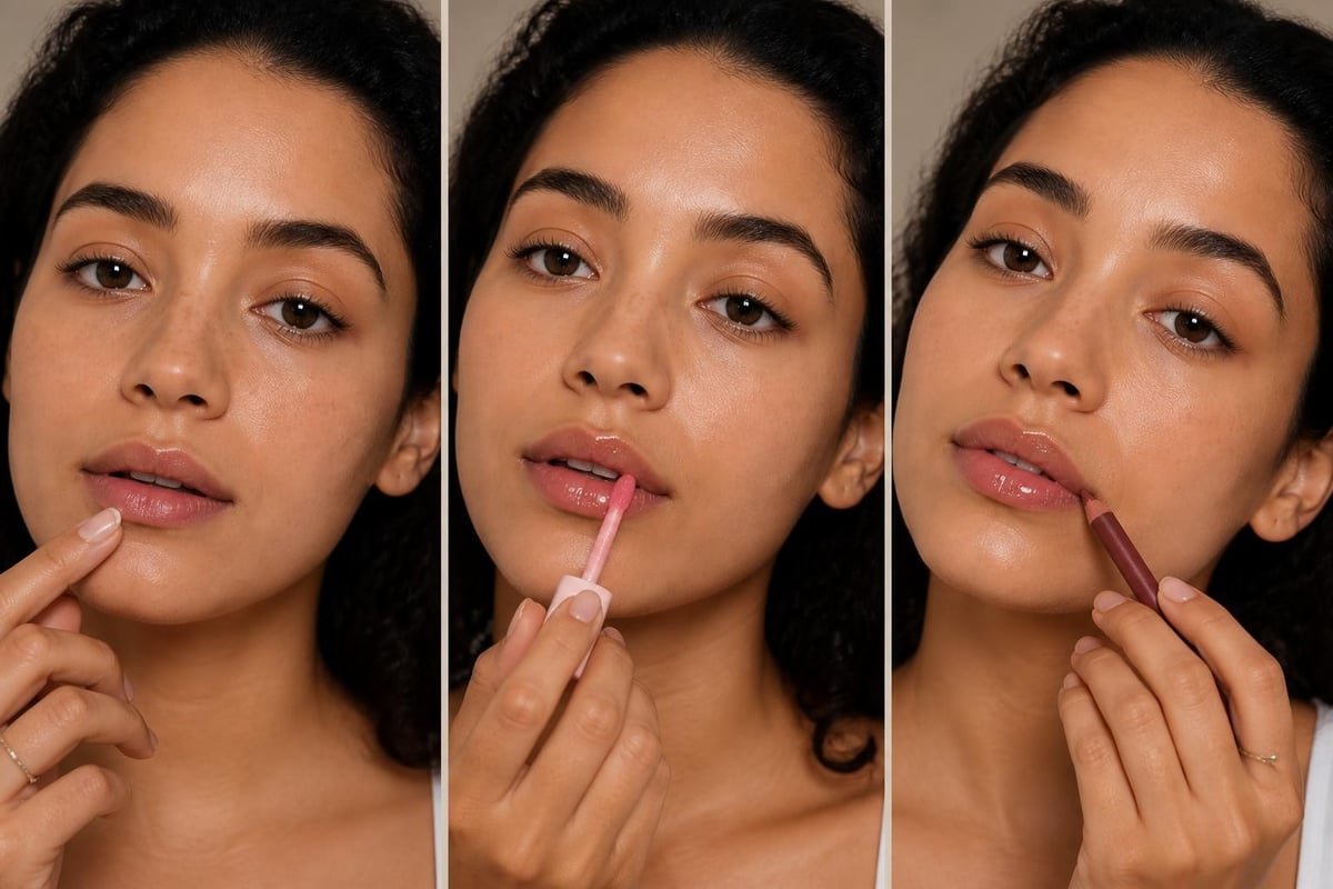 Lip oil application