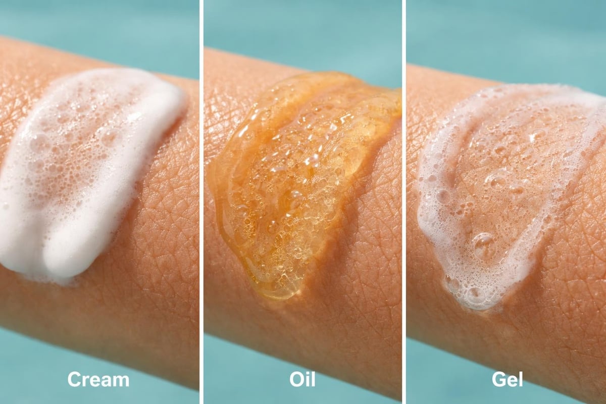 Cleanser types comparison