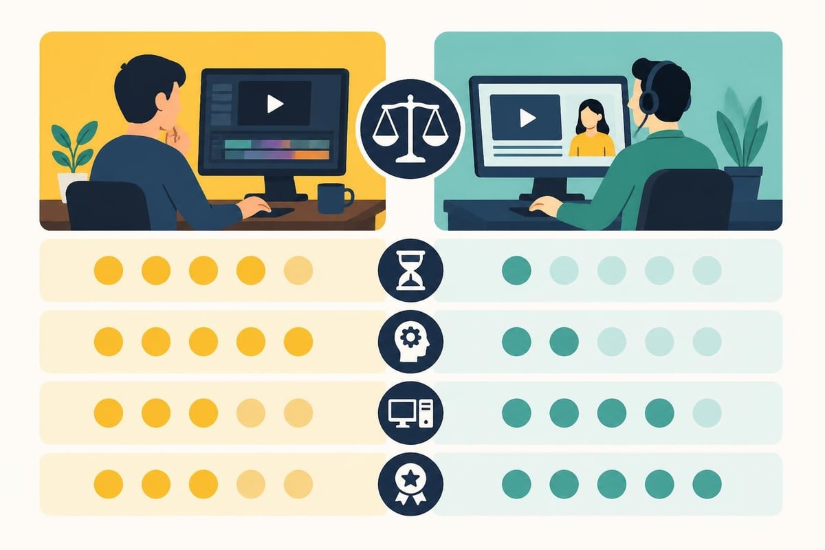 Video editing decision factors