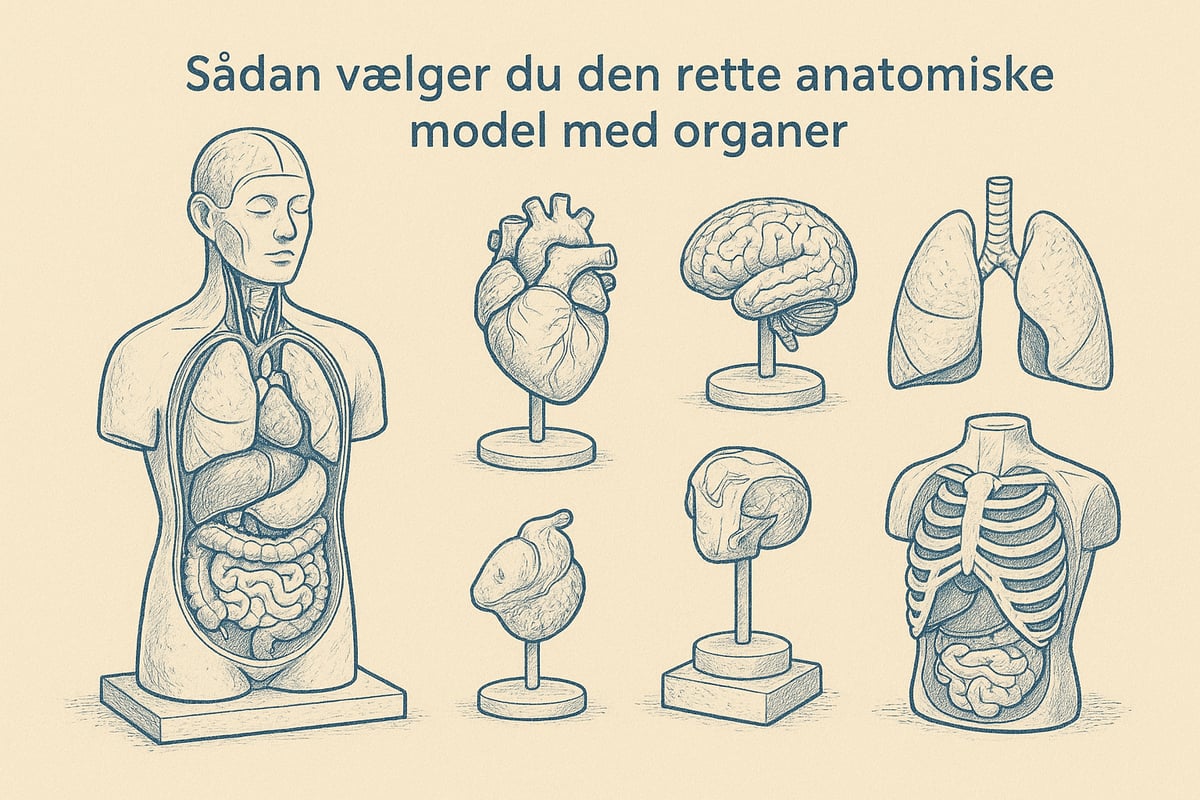 Sådan vælger du den rette anatomiske model med organer