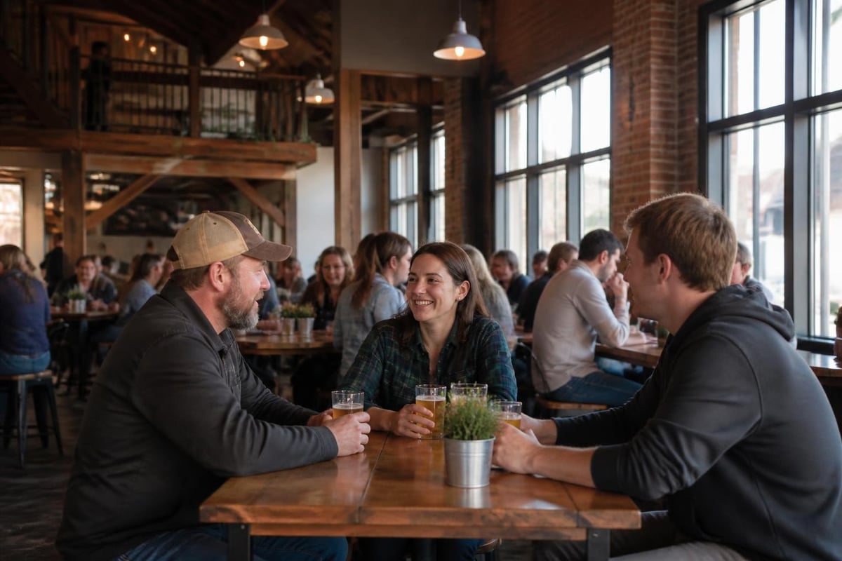 Craft brewery taproom community
