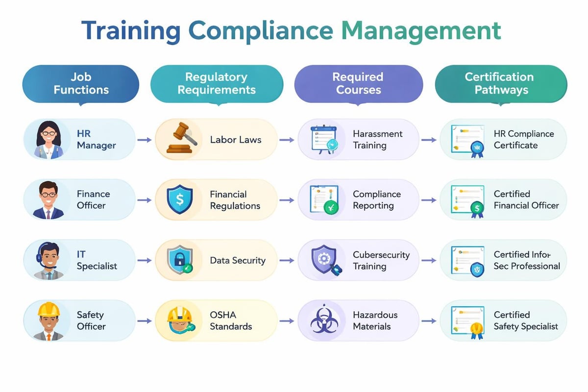 Role-based training matrix