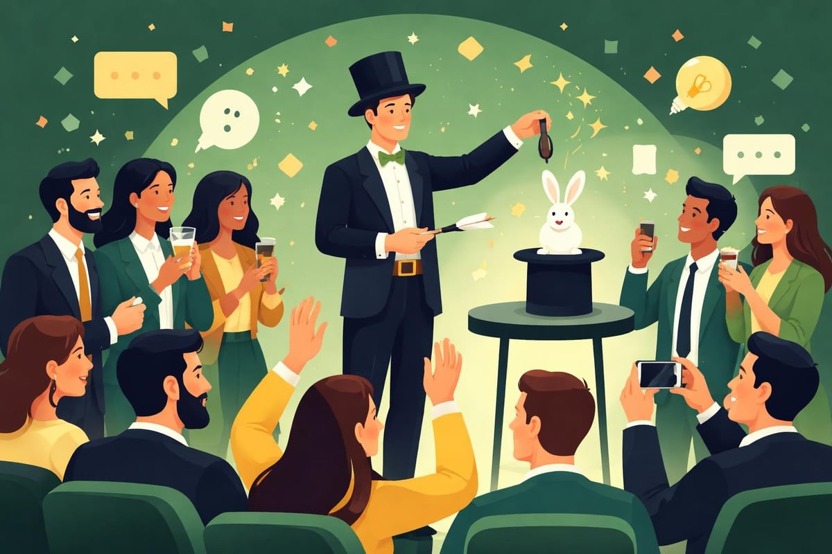 Corporate event magic experience