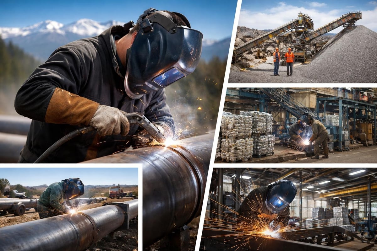 Industries served by Colorado welding professionals